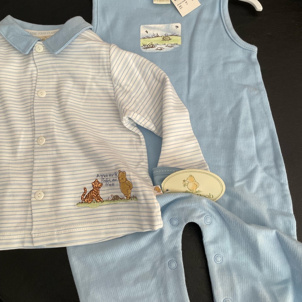 Disney Baby Blue Winnie the Pooh Kids Matching Set